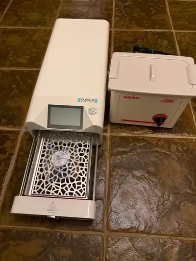 Enbio S Autoclave and Tuttnauer ultrasonic cleaner. Enbio S Autoclaves are Health Canada-approved as...