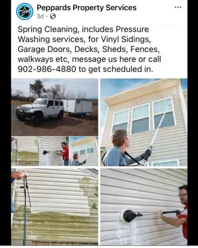 Pressure Washing Vinyl Siding, Decks and more, View more