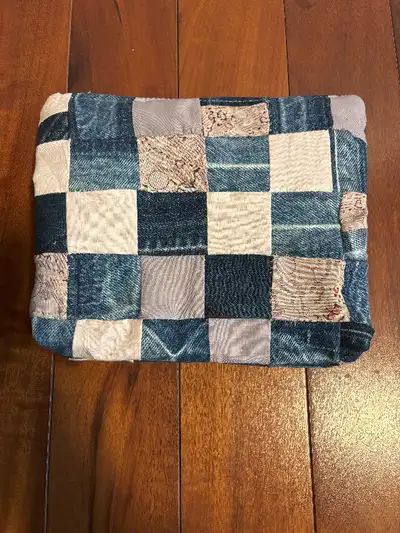 All purpose lined zippered pouch. Can be used for cosmetics, pencil case, or anything else. Size is...
