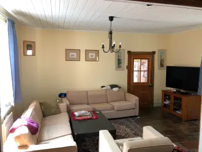 Spacious furnished room with a walk in closet and two large windows to rent in a large 2 bathroom 3...