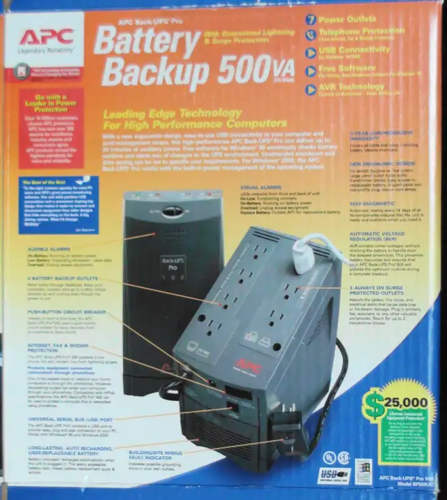 APC BACK-UPS PRO 500 in Other in Longueuil / South Shore - Image 10