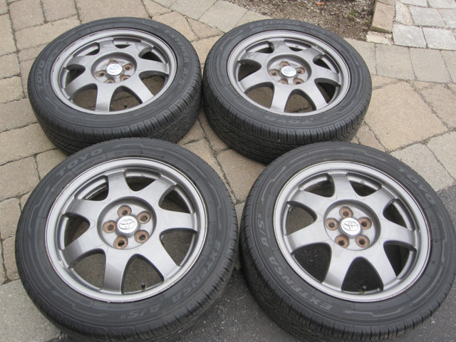Nice Rims and Sporty Tires  195/55R16 87V for TOYOTA PRIUS. in Tires & Rims in Oshawa / Durham Region