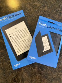 Never opened Kindle Paperwhite & cover