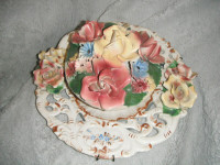Beautiful flower bowl and plate