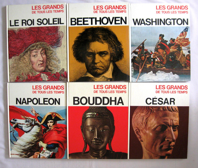 SIX LIVRES COLLECTION/LES GRAND DE TOUS LES TEMPS..a dans Essais et biographies  à Ouest de l’Île