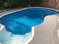 Solar cover blanket for inground pool