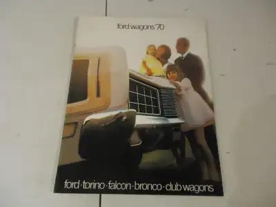 1970 Ford Station Wagons Sales Brochure. Like New. 16 Pages. See Pictures. $20 picked up in Angus. C...
