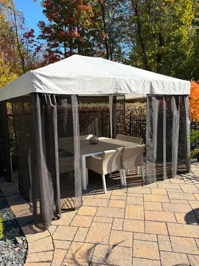 Gazebo Jardin De Ville en aluminium 10pi X 12pi, View more