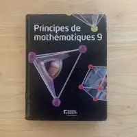 FRENCH IMMERSION Principes  de mathematiques 9