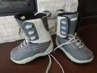 Kids Teen Firefly Grey Snowboard Boots 3.5y, Mondo 22 Gr8 Shape