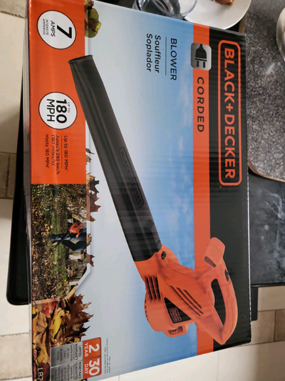 New in Box Black and Decker blower, View more