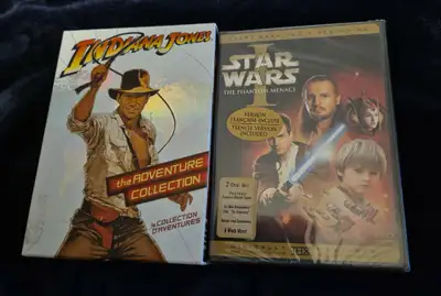 INDIANA JONES ADVENTURE COLLECTION on DVD: Raiders of Lost Ark, Temple of Doom, Last Crusade and STA...