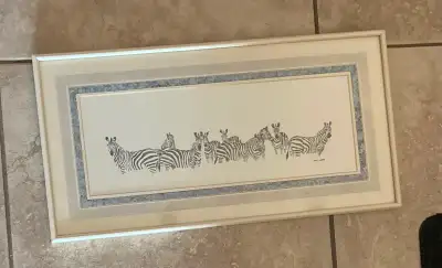 FROM KENYA ZEBRA HAND PRINT, View more