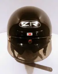 Z1R Drifter Motorcycle DOT Black Half Helmet (ZRP-2M) Size M