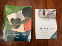 Writing with Ease and First Language Lessons books