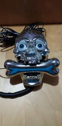 Téléphone maison en forme de crane - novelty skull home phone