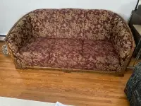  Antique couch and chair pair 