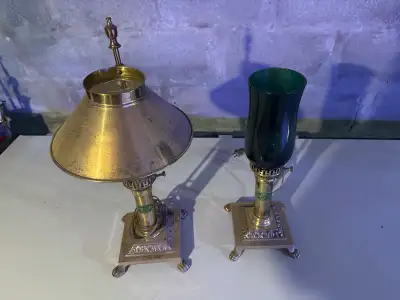 2 Brass Lamps, View more