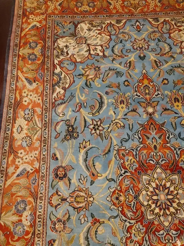 Persian-Ghom Area Rug 50 Raj Handmade brand new in Rugs, Carpets & Runners in Markham / York Region - Image 3