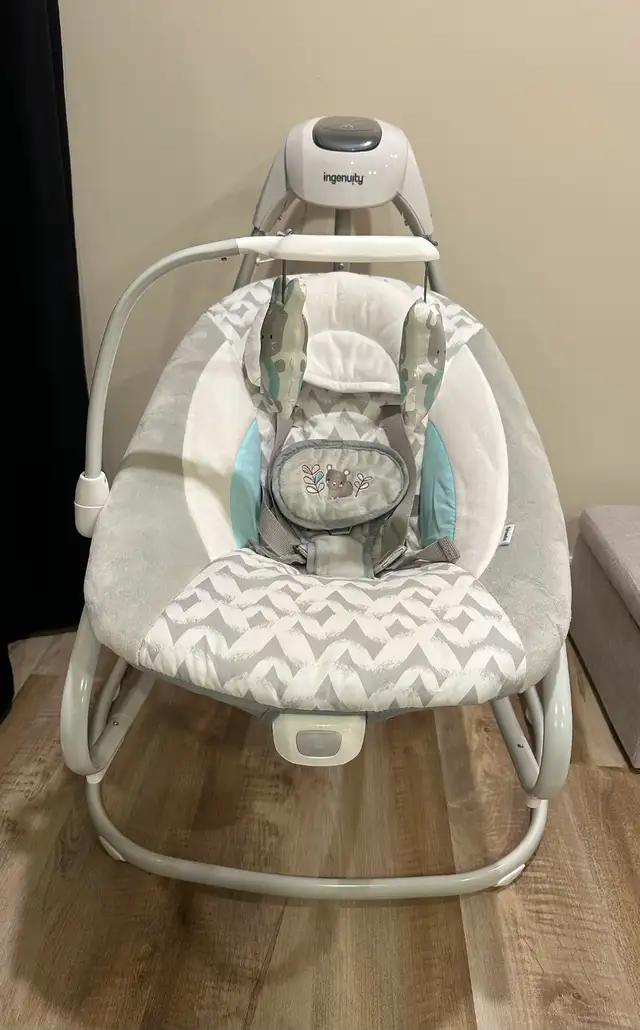 Ingenuity SimpleComfort Compact Soothing Swing & Rocker in Playpens, Swings & Saucers in Owen Sound - Image 4