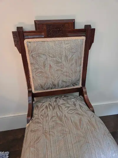 ANTIQUE UPHOLSTERED CHAIR, View more