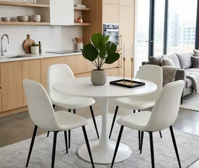 Modern 4 Seater Tulip Dining Set For Condo & Apartment, View more