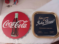1990 coca cola 12 inch round bottle cap 