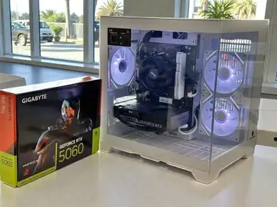  Powerful Gaming PC – Ryzen 5 5500, RTX 5060 GPU, View more