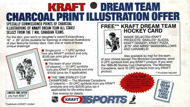 1986-87 KRAFT Montreal Canadiens 16" x 20" Poster Prints in Arts & Collectibles in St. Catharines - Image 10