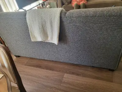 Dark grey pullout couch , View more
