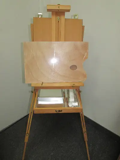 Special Coffret Chevalet Français Fabriqué en hêtre pour Artiste (NOUVEAU) Tiroir intérieur en métal...