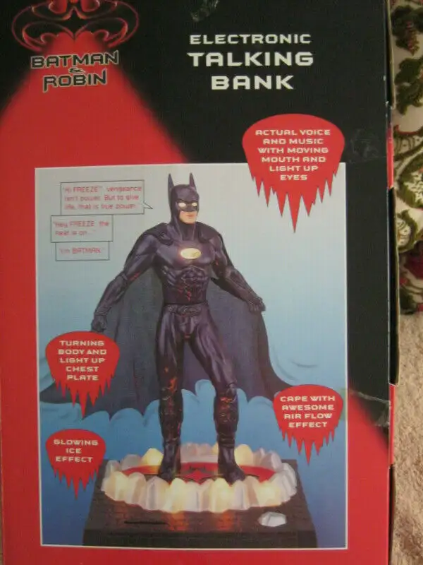 BATMAN  NEW VINTAGE 1997 TALKING BANK  & MORE ITEMS in Arts & Collectibles in Mississauga / Peel Region - Image 2