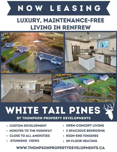Newly constructed, luxurious & spacious 2-bedroom slab-on-grade garden home located in Renfrew's new...