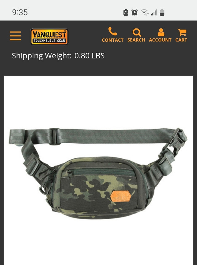VanQuest DENDRITE-SMALL Sling Bag in Fishing, Camping & Outdoors in City of Halifax