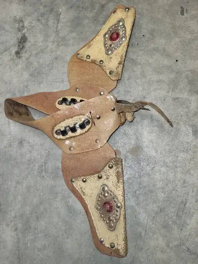 4 pairs of Vintage leather holster for cap guns . $ 40 each or $120 for all of them