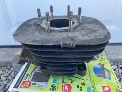 IT250 engine for parts. The cases are matching. Note the chip in the left side, which can be patched...