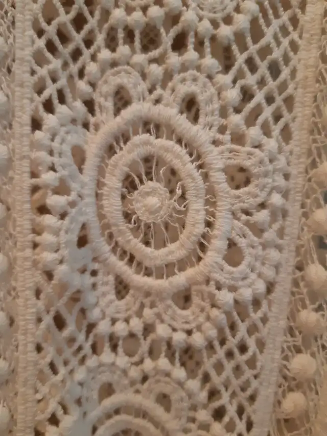 Ecru Crochet Long-sleeve Cover-up63234703129347122
