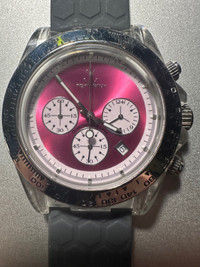 Rolex Daytona style chwatch sapphire Crystal transparent case ..