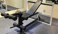 Weight Bench with Barbell/Bars/Weights/Attachments 