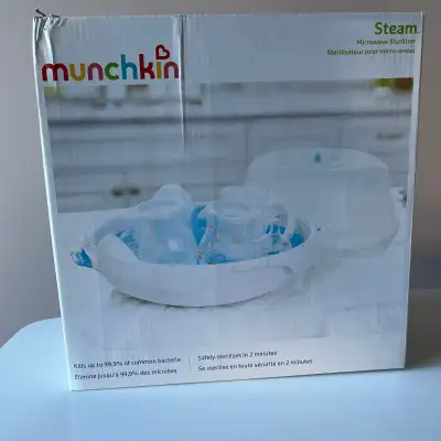 Brand new Munchkin Steam Microwave Sterilizer, View more