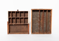 Antique wooden drawers/shelves/organizers