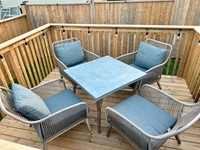 Wicker String Patio Set (with cushions)