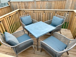 Wicker String Patio Set (with cushions) in Patio & Garden Furniture in Norfolk County