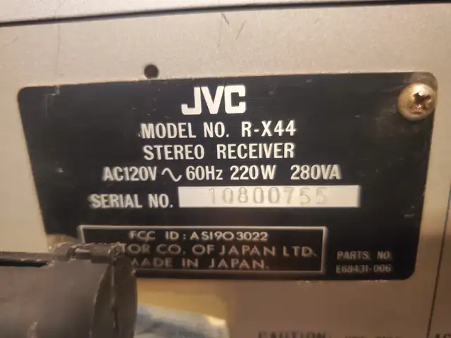 vintage JVC receiver model R-X44 in Stereo Systems & Home Theatre in Mississauga / Peel Region - Image 10