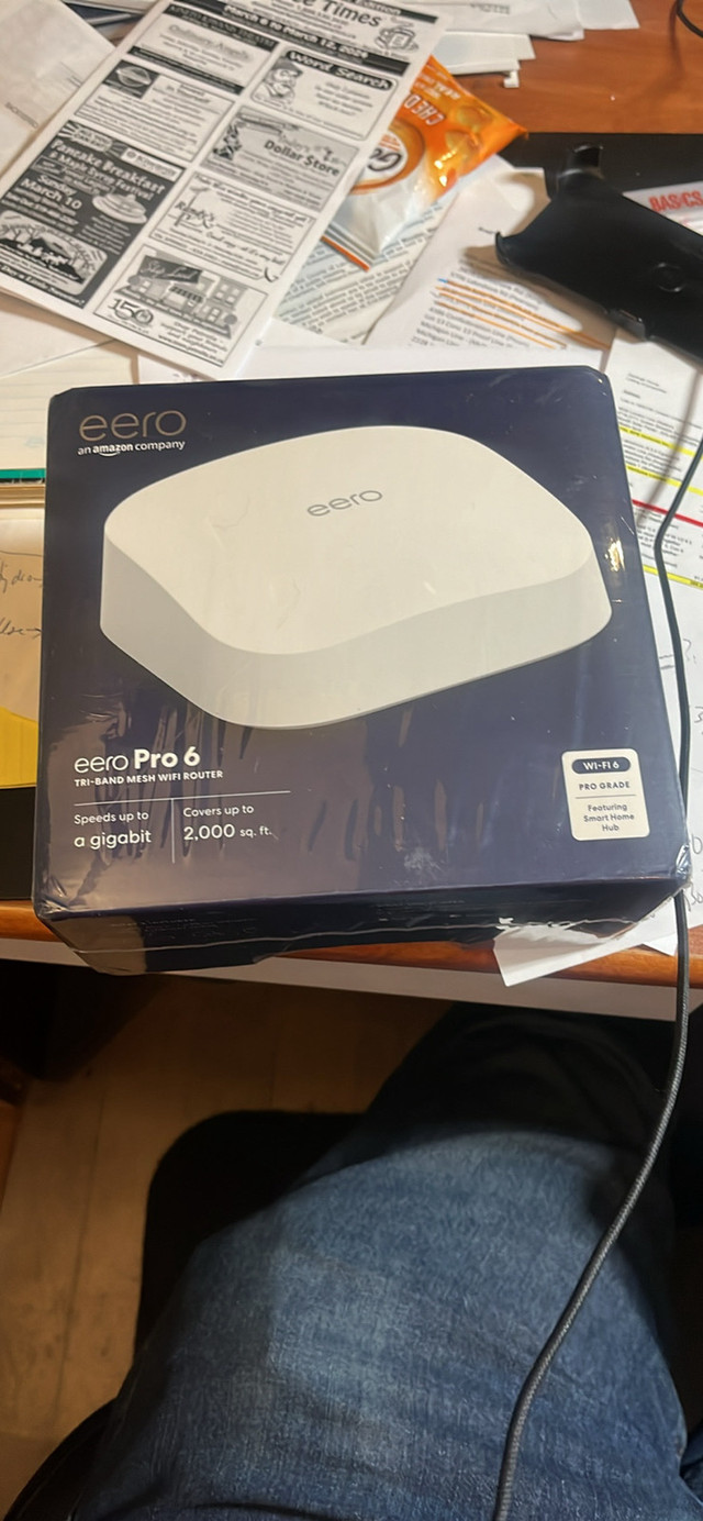 Amazon eero Pro 6 mesh Wi-Fi 6 router | Fast and reliable gigabi in Networking in Sarnia - Image 3