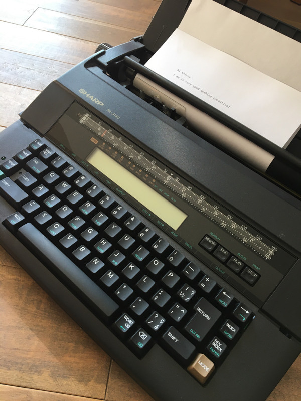 Sharp PA3140 Electric Typewriter in General Electronics in Markham / York Region - Image 3