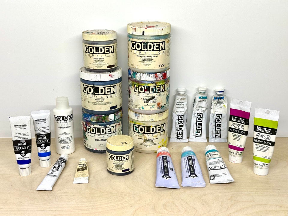 Artist Grade Acrylic Paints, Pigments, Gouache | Hobbies & Crafts ...