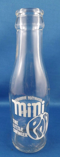 Vintage Sunnyside Beverages Mini Pop Soda Bottle 4 oz.