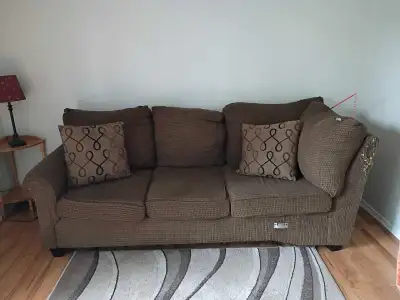 Well loved half of a big sectional. Works just fine and it's free