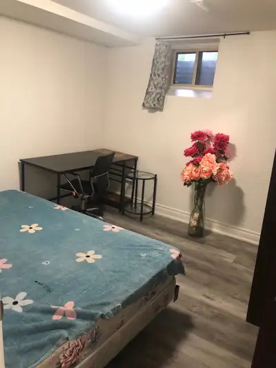 One furnished room left for rent $650.shere washroom with one girl!sharing with 3 other rooms with 2...